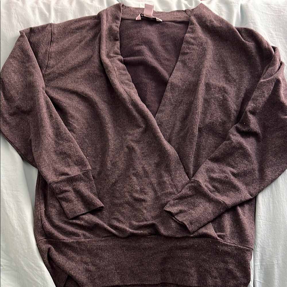 Athletic Heather Black/charcoal sweatshirt.